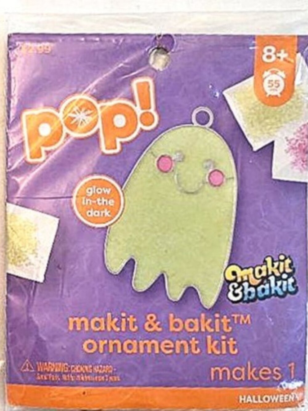 Makit & Bakit Suncatcher ornament Halloween Glow in the dark Ghost
